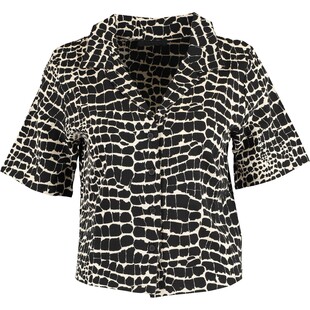 Krótka czarno-biała bluzka