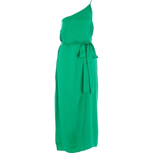 Zielona sukienka na jedno ramię