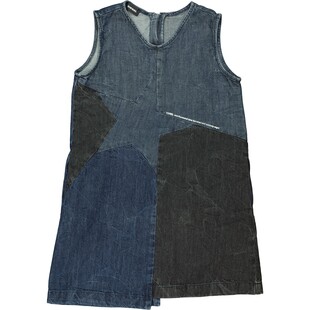 Dżinsowa patchworkowa sukienka