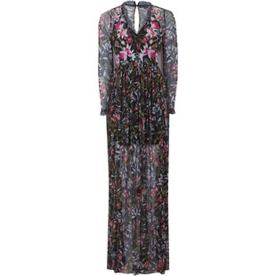 Tiulowa sukienka w kwiaty