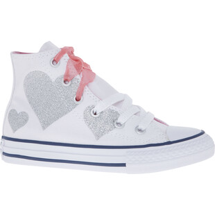 Białe trampki we wzorki