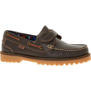 Brazowe skorzane buty