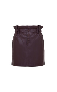 Bordowa mini spodnica