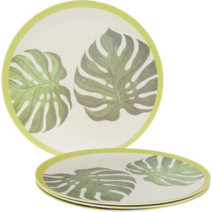 Talerze z wzorem monstery