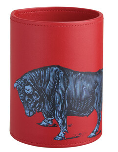 Pojemnik na długopisy z bykiem