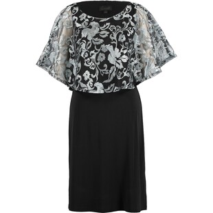 Czarna sukienka z falbaną