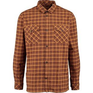 Brązowa bawełniana koszula w kratę