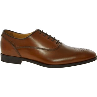 Brązowe skórzane buty