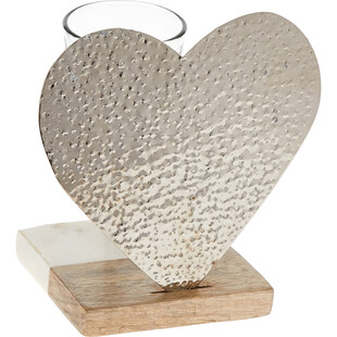 Świecznik w kształcie serca