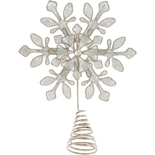 Srebrna ozdoba choinkowa