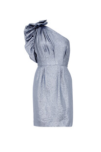 Metaliczna asymetryczna sukienka