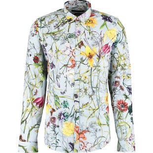 Koszula w niebiesko-białe kwiaty