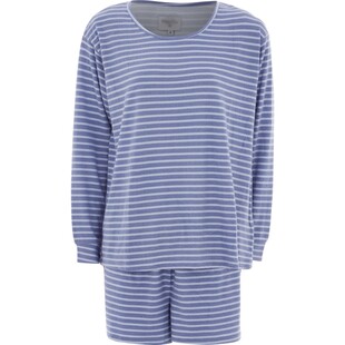 Fioletowa piżama w paski