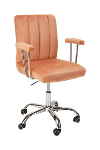 Brzoskwiniowe krzesło biurkowe