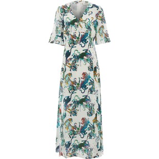 Sukienka maxi ze zwierzęcym wzorem