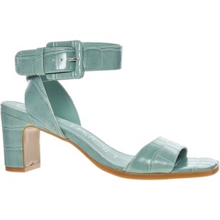 Zielone sandałki na obcasie