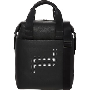 Czarna skórzana torba