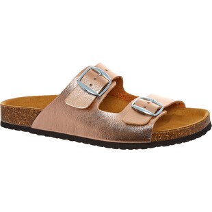 Klapki w kolorze różowego złota