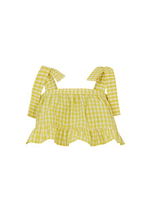 TK Maxx zolty top z falbana 179.99zl