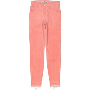 Brzoskwiniowe spodnie jeansowe