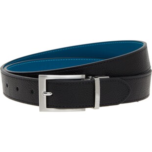 Czarny skórzany pasek