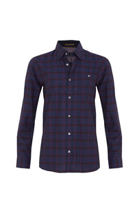 Fioletowa koszula w kratę