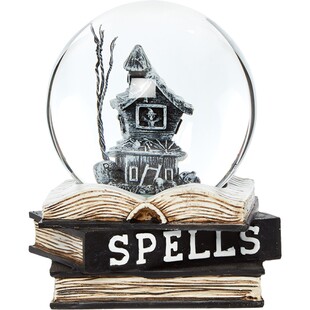 Halloweenowa wodna kula z nawiedzonym domem