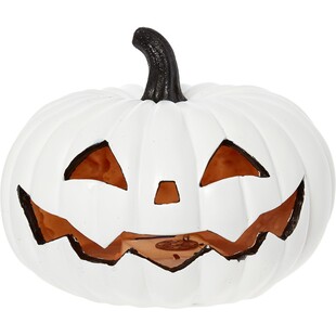 Halloweenowa biała dynia