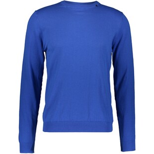 Niebieski ażurowy sweter