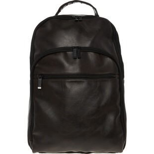 Czarny skórzany plecak