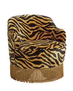 Fotel z tygrysim printem