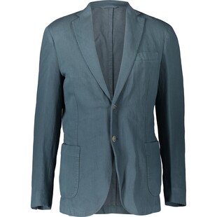 Lniana marynarka w morskim kolorze