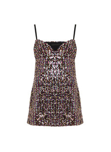 Cekinowa mini sukienka