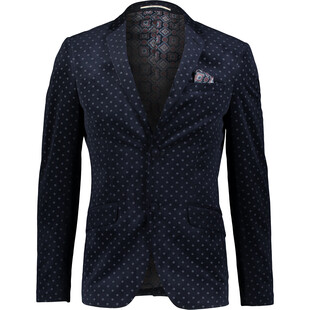 Taliowana granatowa marynarka