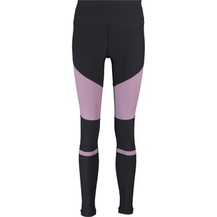 Czarno fioletowe legginsy