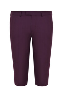 Trzyczesciowy purpurowy garnitur calosc - spodnie