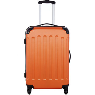Duża pomarańczowa walizka