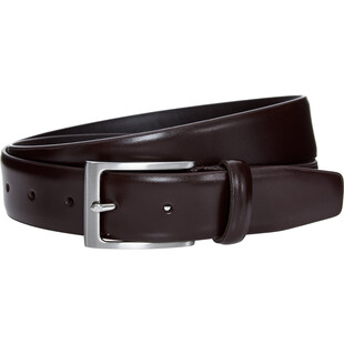 Brązowy skórzany pas dla mężczyzn