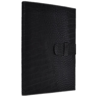 Czarny skórzany notes