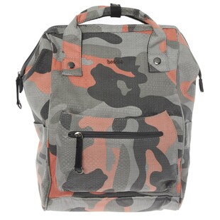 Szaro różowy plecak moro