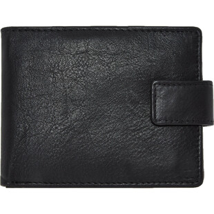 Czarny skórzany portfel