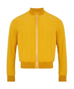 Żółta kurtka typu bomber