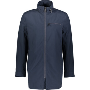 Granatowa dluga kurtka