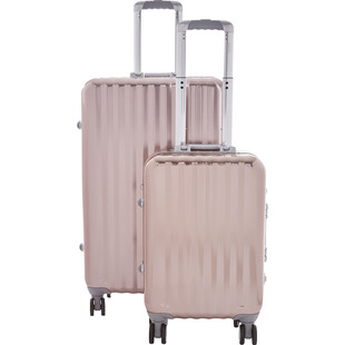 Walizki w kolorze rozowego zlota