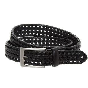 Czarny pleciony pasek