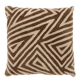 Poduszka w brązowe wzory