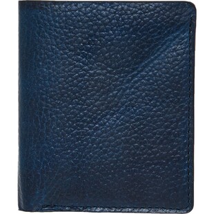 Granatowy portfel ze skóry