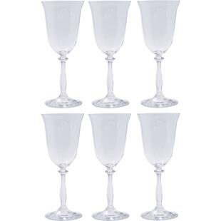 Zestaw kryształowych kieliszków do wina