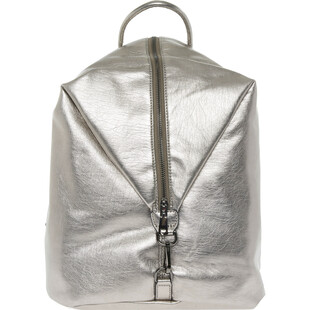 Silver Fold Over Backpack