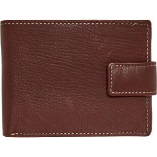 Brązowy skórzany portfel